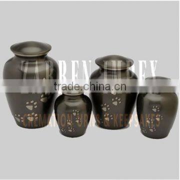 Paw Pet Urn 7" Brass Pet Cremation Urn