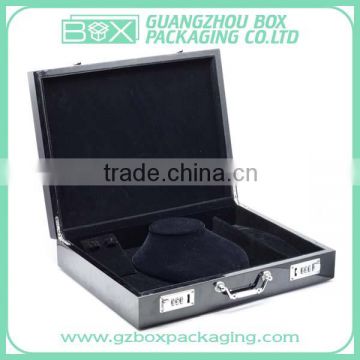 Luxury Presentation Box with Velvet Interior & Silver Hinges/Lock