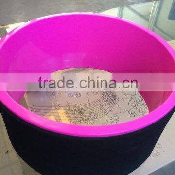 Yoga Wheel TPE Foam Roller Tube Wheel Pilates Yoga Physio Gym Back Massage for Waist Shape & Bodybuilding photo-3