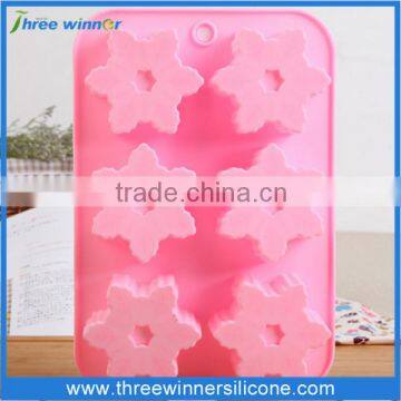 Eco-friendly silicone cake mold snow shape silicone mold for cake