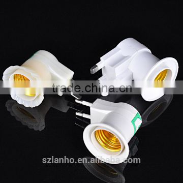 2016 new arrival useful E27 to EU US/AU UK Plug LED Bulb Lamp Socket Base Holder adaptor