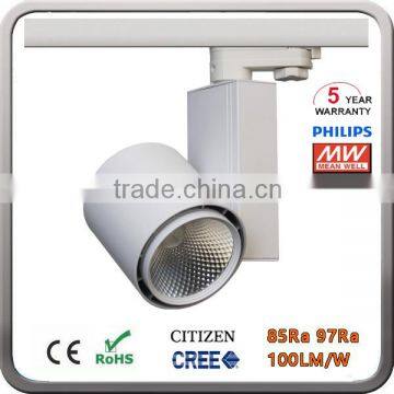 High Quality 2 -wires 3-wires Focusable LED Track rail Lighting dali dimmable