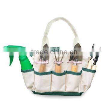 7-Piece Garden Tools - 1 Garden Tool Bag, 3 Tools, 2 Scissors, 1 Garden Sprayer garden bag tool set