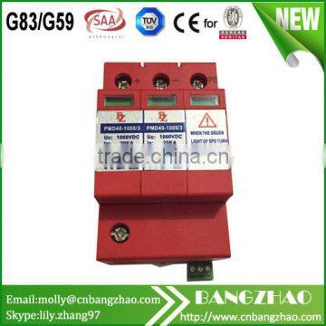 Solar combiner box equipment 3P 1000V DC High Voltage Surge protection