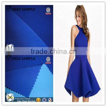 CATIONIC double layer 4 way spandex fabric for Ladies Fashion dress