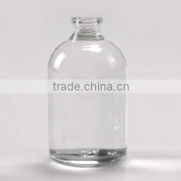 clear glass bottle