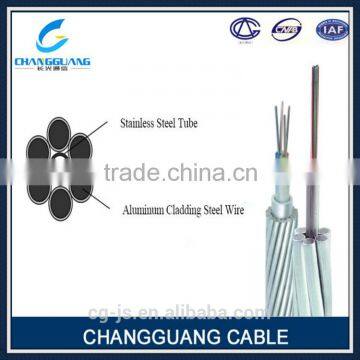 24 core optical fiber composite overhead ground wire OPGW cable