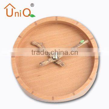 W0501 new design natural desktop wooden clock