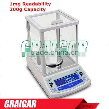 Analytical Labrotatory Weighing Scale Electronic YKJN2003 Gold & Jewelry Balance 200g/0.001g