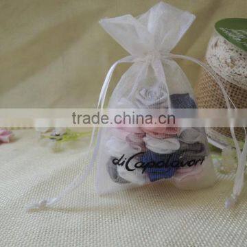 Wholesale Cheap Promotional Logo Printed Organza Bag for Wedding photo-2