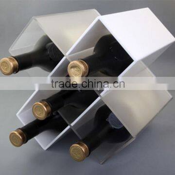 custom white wine bottle holder wall