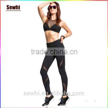 Yoga Stirrup Leggings Elastic Mesh Yoga Leggings