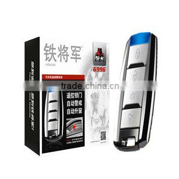 One way voice controlcar alarm system aux control for window up and down