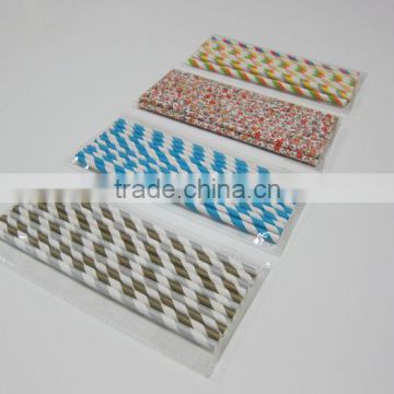 striped paper straws, paper drinking straws, paper wrapped straws