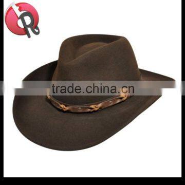 INDIANA JONES HAT COWBOYS ALIEN CRUSH WOOL FELT BROWN FEDORA HAT WESTERN L XL