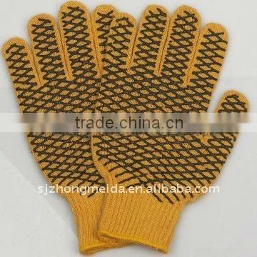 cotton pvc dotted gloves