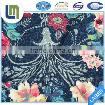 Latest Design Chinoiserie 100% polyester microfiber bed sheet fabric