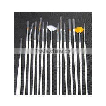 Nylon hair nail art cosmetic brush,wood handle makeup brush