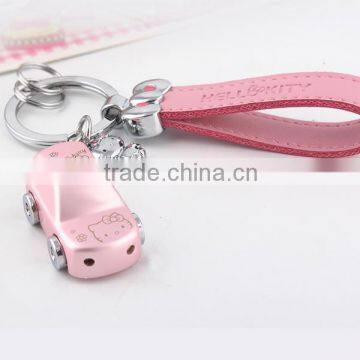 Pink Car Shape Keychains, Customized Car Metal Keychains, Customized Pink Car Shape Metal Keychains Manufacture photo-6