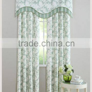 100% polyester Professional Fringe printed voile curtains,baby design curtain fabrics