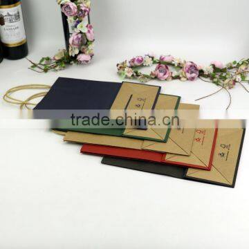 Printed Gift Paper Bag With Paper Handles Hand Bag Paper Kraft Pags