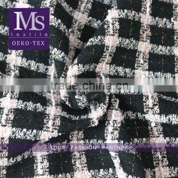 2016 Nice 100% Wool Tweed Fabric, Tweed Weave Woolen Fabric for Overcoat