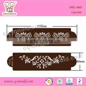 durable silicone cookie and coffee stencils