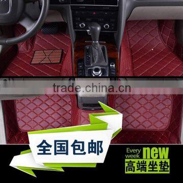 Hot Selling PU Leather Car Floor Mat Leather Material Anti Slip Car Carpet Mats photo-2