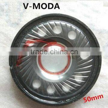 Best Sound Titanium gold original vibration membrane 50mm unit speaker For DIY Earphone Headset