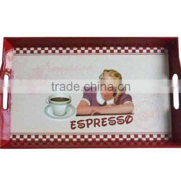 GRS rectangle plastic tray with artwork