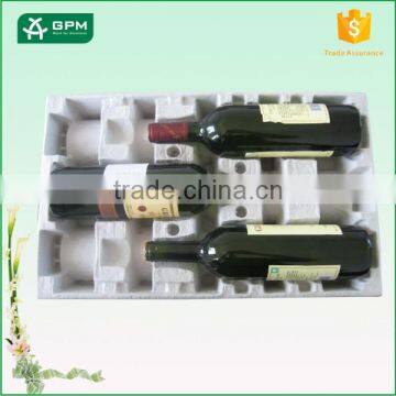 Hot Sale Mouled Pulp Eco-Friendly Paper Pulp Wine Tray , Beer Red Wine Tray Package photo-2