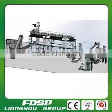 Stainless ring die wood pellet compress line Reasonable design biomass pelleting line