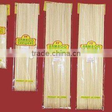 Natural Color charcoal bbq bamboo skewers Wholesale