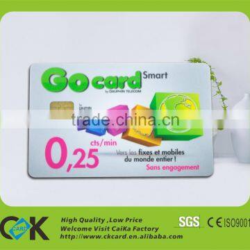 Lowest price! Custom eco-friendly PVC contact IC card with low price