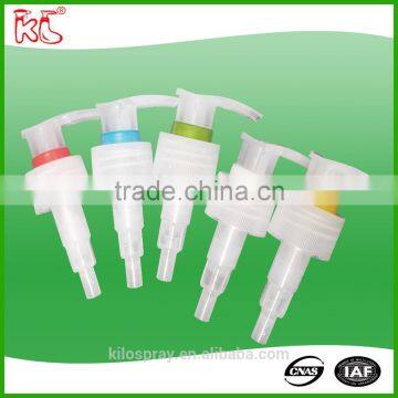 with ISO approved 28mm left right lock lotion dispenser pump soap plastic spray