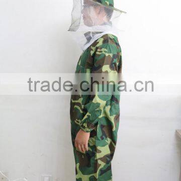 High quality Camouflage clothes bee suit / bee hat for sale