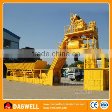 China 60m3/h Mobile Concrete Batching Plant