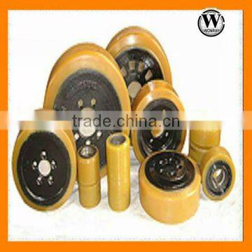 Cheap Polyurethane Hard Rubber Road Roller photo-3
