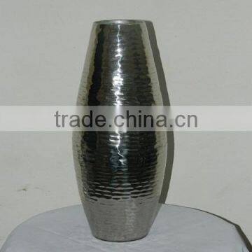 Iron Hammered Flower Vase