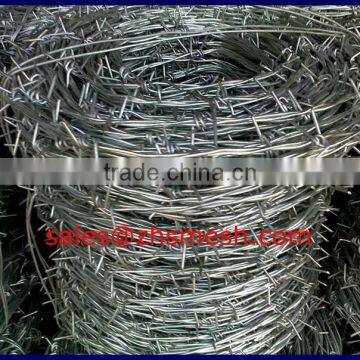 (BWG14x14 or BWG16x16 with1.6 mm 2.1mm 2.5mm wire diameter) electric / hot dipped barbed wire