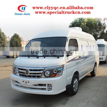 4X2 Gasoline powerful mini refrigerated van for sale