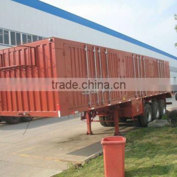 3axles cargo box trailer