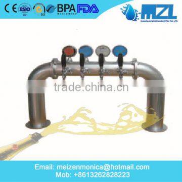 U Style Polished Stainless Steel Draft Beer Tower With Chrome Plated photo-3