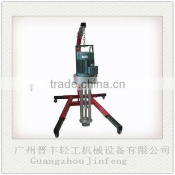 Portable high shear liquid/ cream homogenizer with red hanger