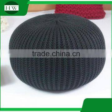 Wholesale Living Room Home Office Bed Homeware Round Soft Indian Moroccan Ottoman Crochet Knitted Pouf Japanese Tatami Mat photo-2