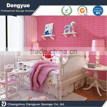 Adhesive Foam Wallpaper Wall Stickers Waterproof 3D Background Foam Wallpaper