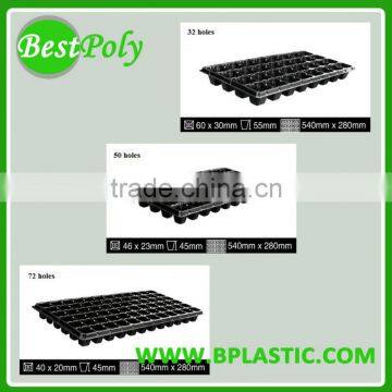 High quality 72 cells plastic seedling tray nursery tray