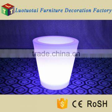 Fashionable rechargable led flower pot/Led round flower pot/Small led flower pot