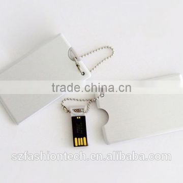 New design Metal ultra-thin credit card 32gb 64gb usb flash drive