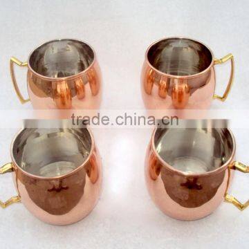 WHOLESALE BPA FREE 100% COPPER MOSCOW MULE MUG SET OF 4 MUGS photo-2